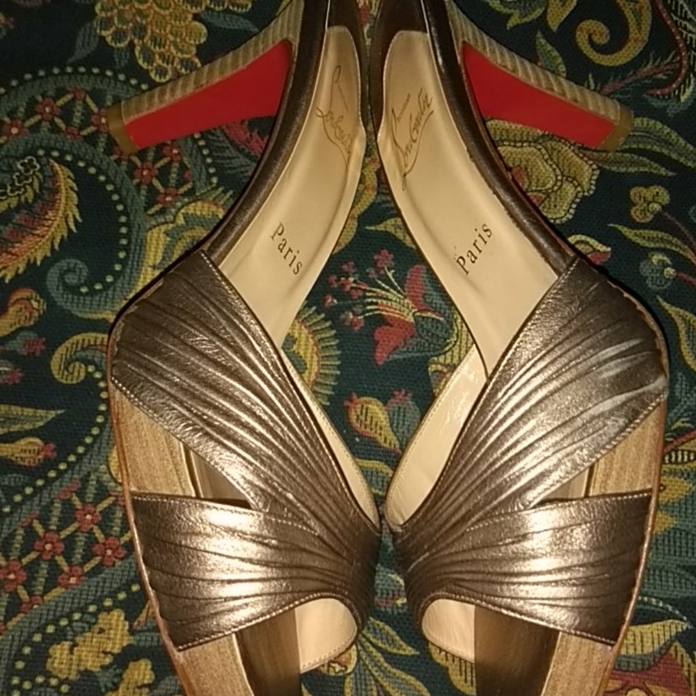 Mini Gres 90 Calf Laminato/Cuoio Heel